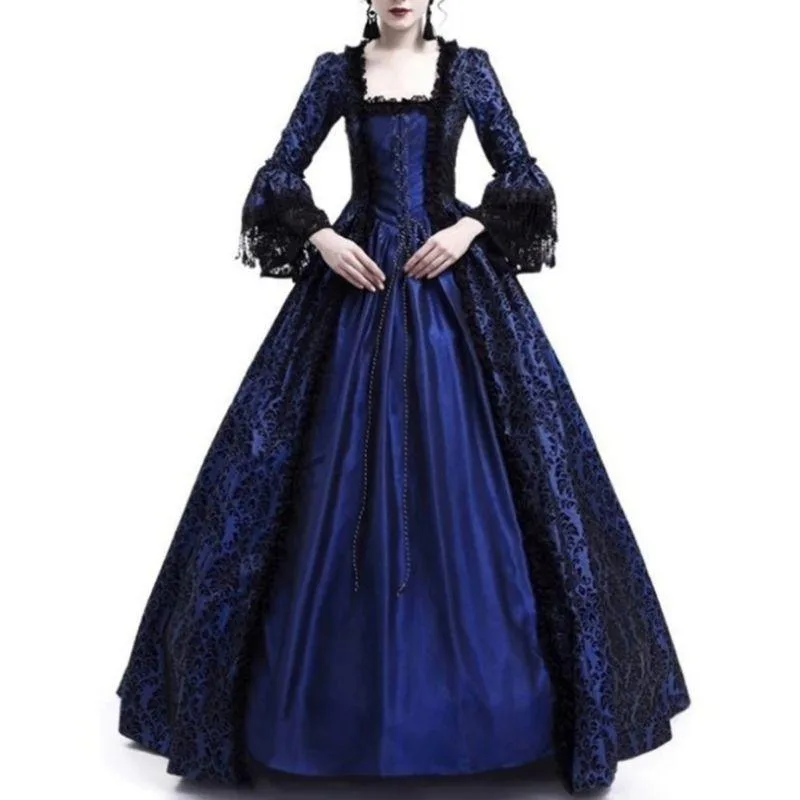 Victorian steampunk dress — blue Victorian steampunk dress — blue